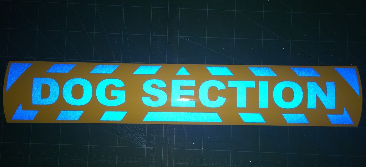 CANI RIFLETTENTI HI VIZ IN ADESIVO TRANSITO/INSEGNA MAGNETICA