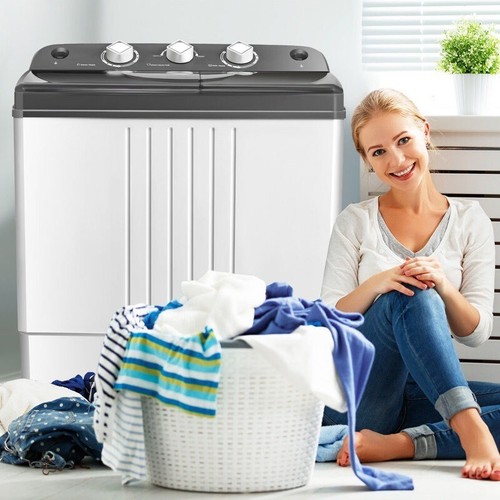 High Efficiency Portable Washer Combo in White And Gray N49 - Picture 3 of 9