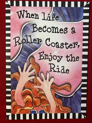 Blue Mountain Arts Greeting Card When life becomes a roller coaster | eBay