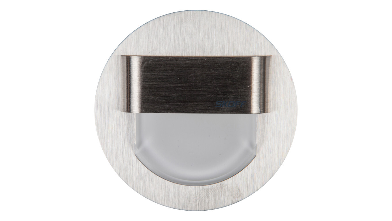LED luminaire 0.8W 10V IP20 RUEDA standard polished warm white 02-01-02-0 /T2UK