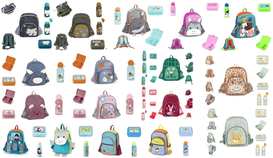 Sterntaler Kindergartenset Funktionsrucksack, Brotbox und Aluflasche Neu