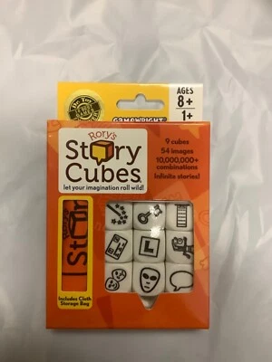 Rory’s Story Cubes - Original - 9 Cubes, 54 Images, Storage Bag Orange - Image 1 of 2