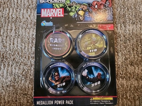 3 Brand NEW Marvel Slingers Medallion Power Packs - Punisher, Mr Fantastic, Etc - Picture 4 of 5