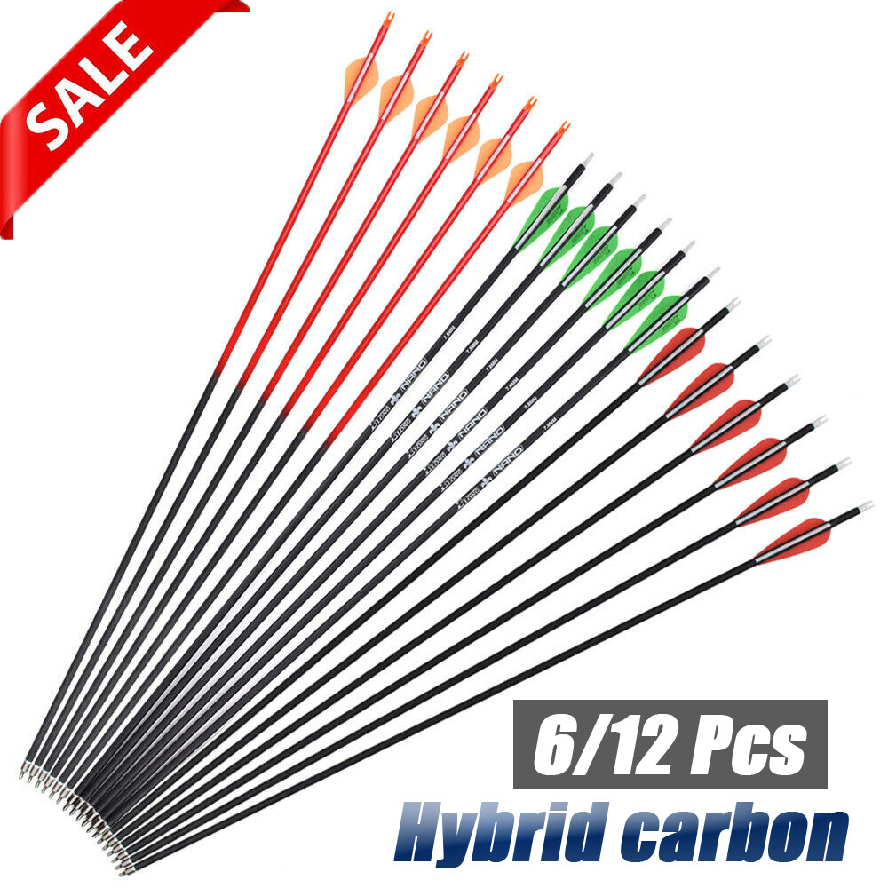 30inch Archery Carbon Tiger Arrow Targeting Practice and Hunting Arrows