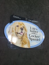 Fun Magnet, "Life's Better With a Cocker Spaniel" 4 in x 6 in, Great Gift Idea!