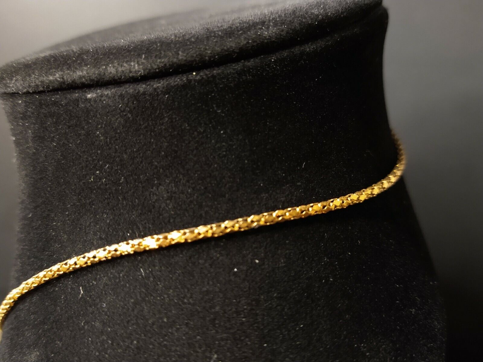 Vintage Gold Tone Enameled Egyptian Box Necklace … - image 8