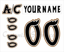 Manitoba Moose Customized Number Kit For 2001-2006 Home Uniform
