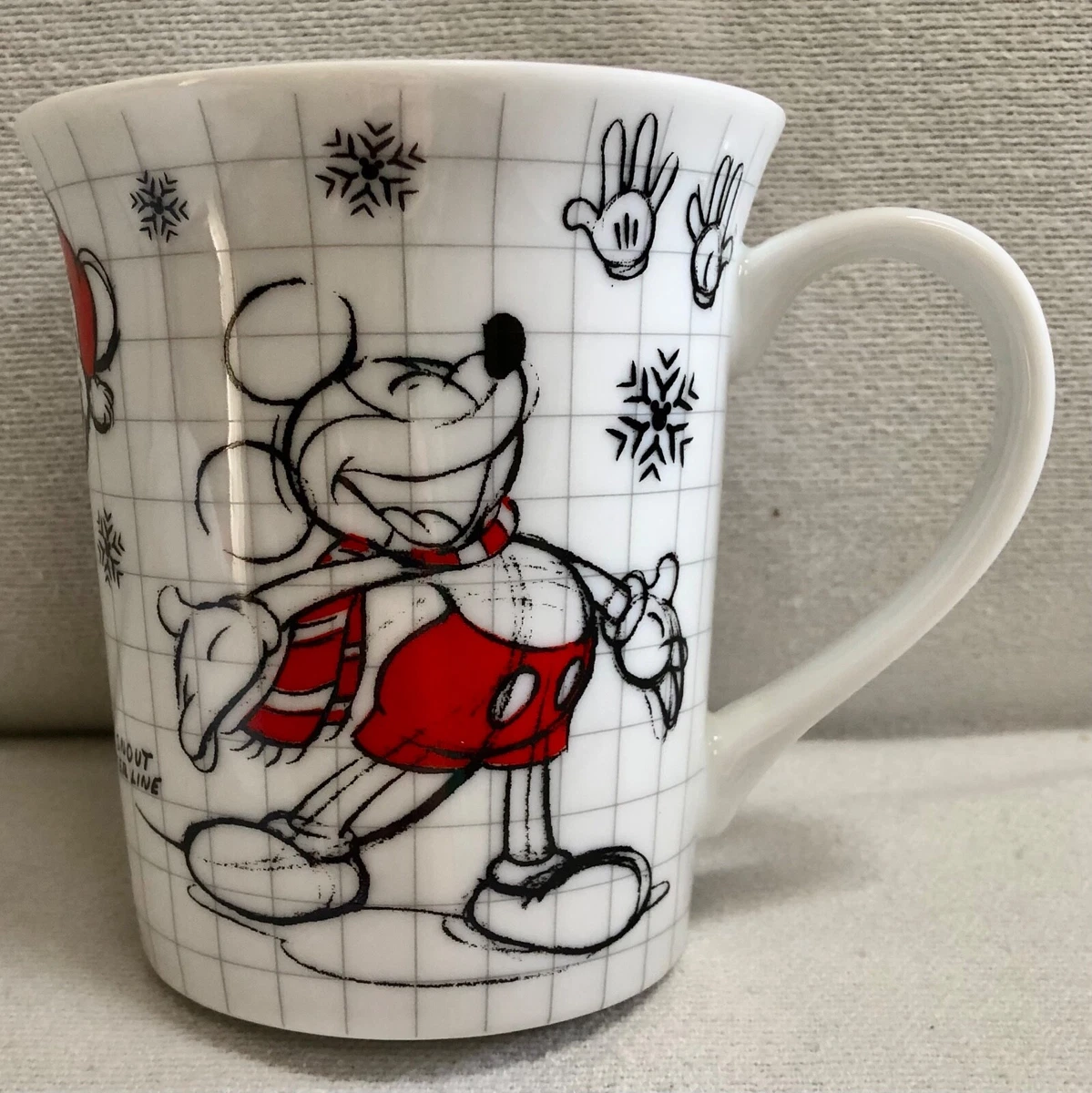 Tazza Colazione Ceramica 400 Ml - Mickey Mouse Vintage - Licenza Ufficiale, Senza BPA