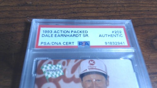 DALE EARNHARDT SR Signed 1993 action packed #202 PSA/DNA Autograph AUTO HOF - Picture 3 of 4