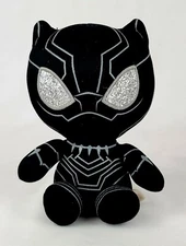 2018 TY Beanie Babies Marvel Black Panther 6" Plush w/ Glitter Sparkly Eyes
