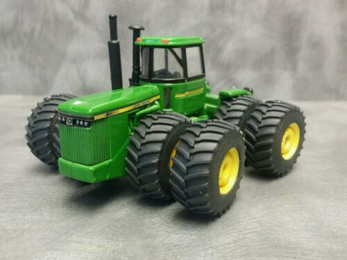 1/64 Farm custom scratch 800/70 R38 4WD tractor tire kit yellow rims + weights - Picture 3 of 7
