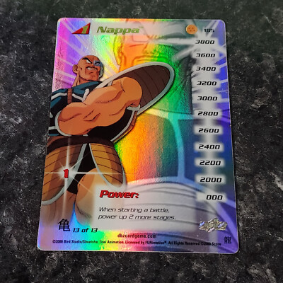 DBZ CCG SCORE NAPPA #185 Silver Holo Foil 13/13 Dragon Ball Z CCG