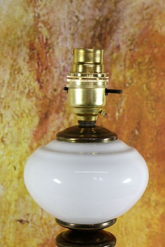 Table Lamp Original Danish Retro White Ceramic Mid 20th Century 50s 60s Atomic - Picture 7 of 8