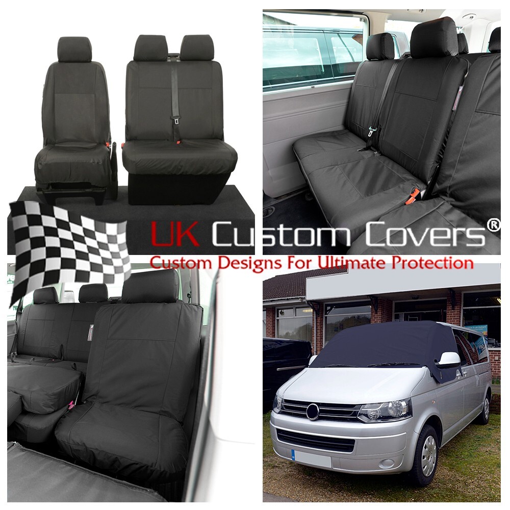 VW TRANSPORTER T6/T6.1 SEAT COVERS (6 SEAT) & SCREEN WRAP 2015+ 402 434 212 213