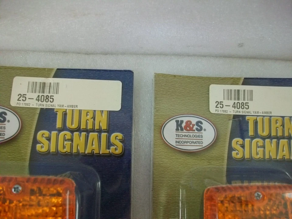 Ótimo! 1982 Yamaha VX920 Virago VX 920 K&S todos os 4 sinais de volta âmbar 25-4085 - Imagem 4 de 4