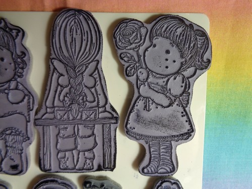 Rubber Stamps Variety Sheet With Grey Backing 14 pcs - Bild 4 von 8