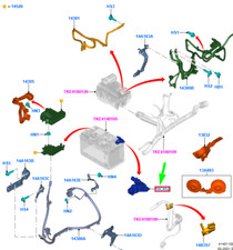 FORD RANGER T6 MK1 Batterie-Schmelzsicherung 2237710 JB3T-10C652-AA NEU ORIGINAL