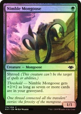 MTG FOIL Nimble Mongoose  - Modern Horizons #174