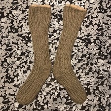 Grey Knit Long Socks