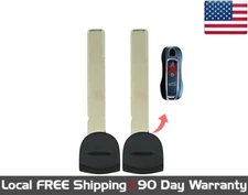 2x New Replacement Proxy Key Fob Remote Uncut Insert Blade For Select Porsche