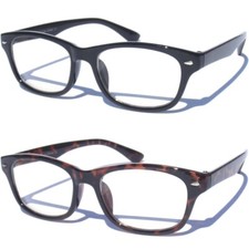 CLEAR LENS GLASSES Classic Retro Design Horn Rim Style Fashion Nerd Eyewear New