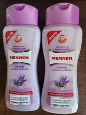 NEW 2 PACK SHAMPOO MENNEN LAVANDER AND OAT NET WT 23.67 FL OZ EACH MADE MEXICO