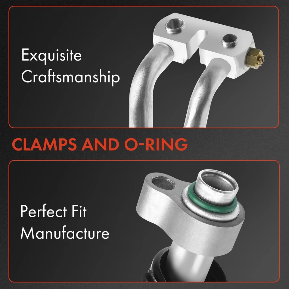 Manguera de descarga de succión de aire acondicionado A-Premium para Ford Fusion Mercury Milan 2006-2009 Foto 3 de 4