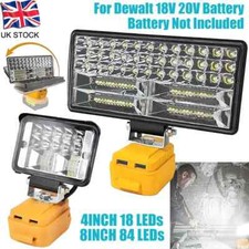 LED Work Light for Dewalt 18V 20V XR Battery 6500K Cordless Flashlight 2USB Lamp