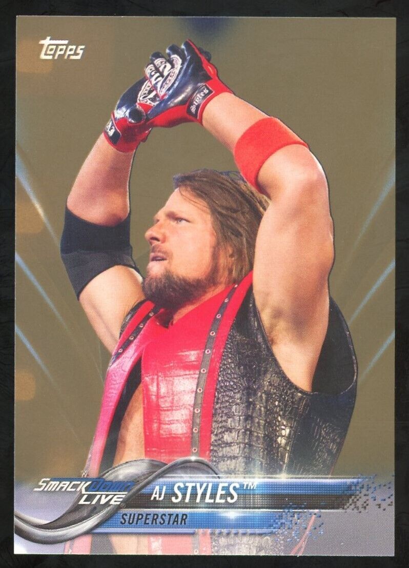 2018 Topps WWE AJ Styles Bronze Parallel #2