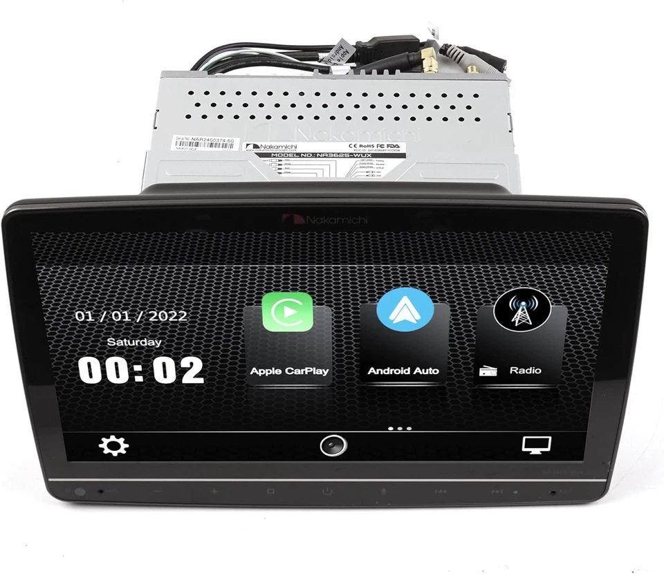 Nakamichi NA3625-WUX 10.1" Mechless Receiver Works W/ Wireless Carplay & Android - Image 2 of 4