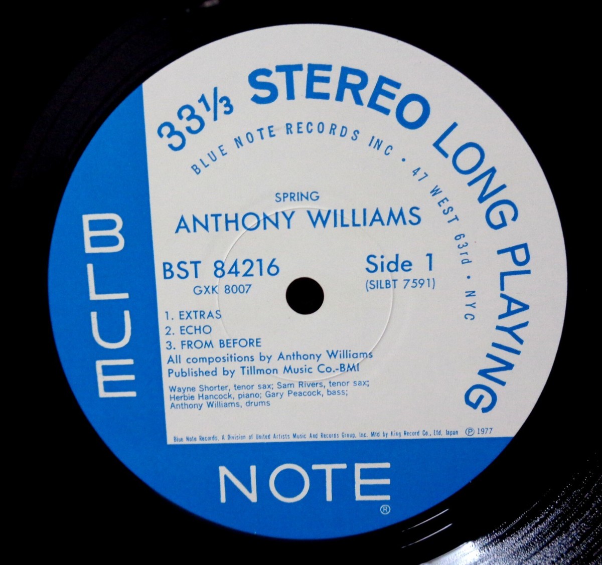 【未開封品／美盤】Anthony Williams Spring Anthony Williams – Spring – Vinyl (LP, Album, Mono), 1966