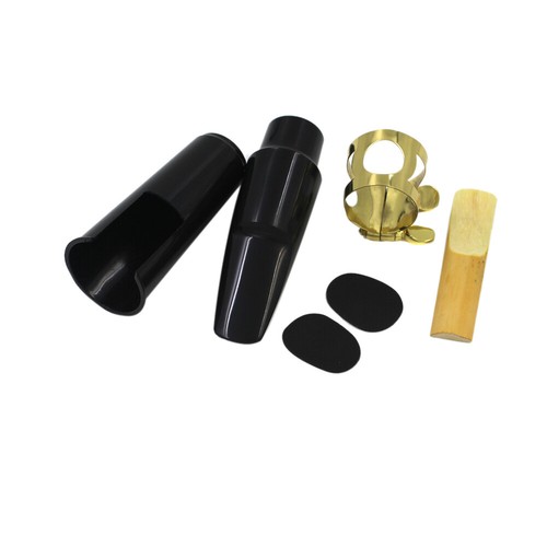 Alto Sax Mouthpiece Kit with Metal Ligature Reed Cushions Pads Plastic Cap O5W3 - Picture 9 of 12