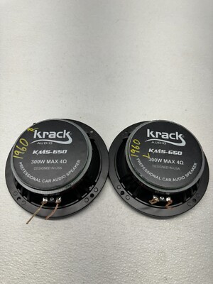 KRACK KMS-650 AUDIO CAR SPEAKER SET OF PAIR USED OEM | eBay