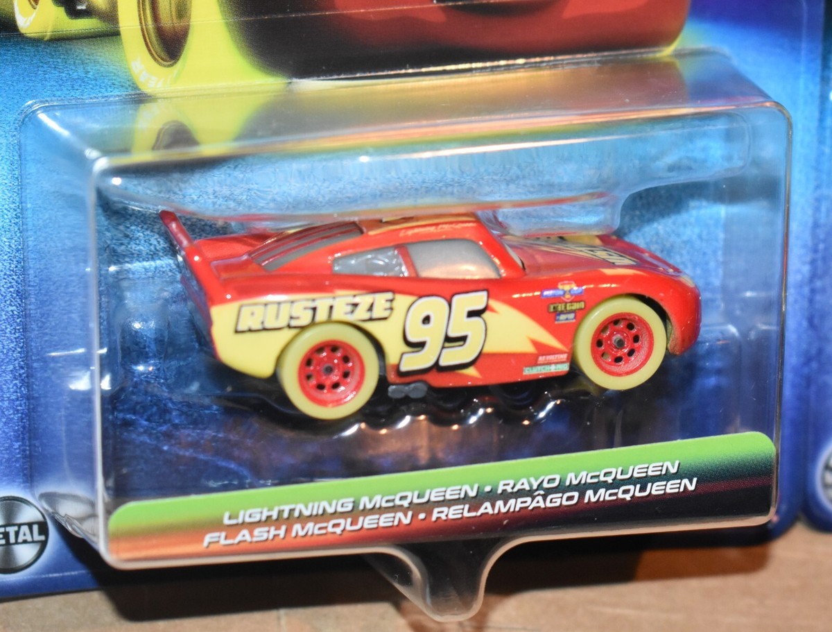 Disney Pixar Cars Glow Racers Lightning McQueen & MATER NEW