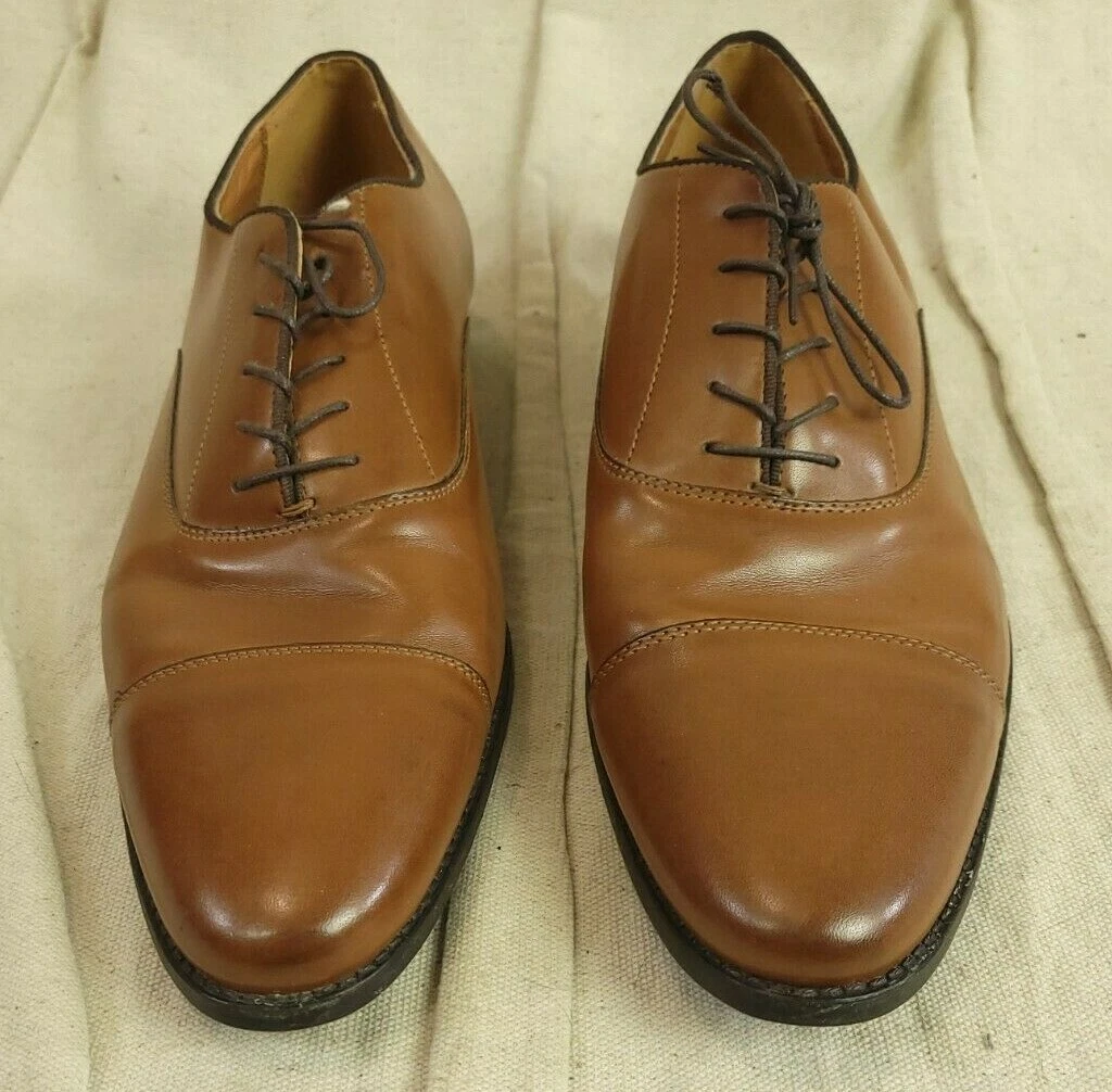 ZARA MAN Brown Leather Pointed Toe Dress Shoes Men s Size 10.5 Euro 44