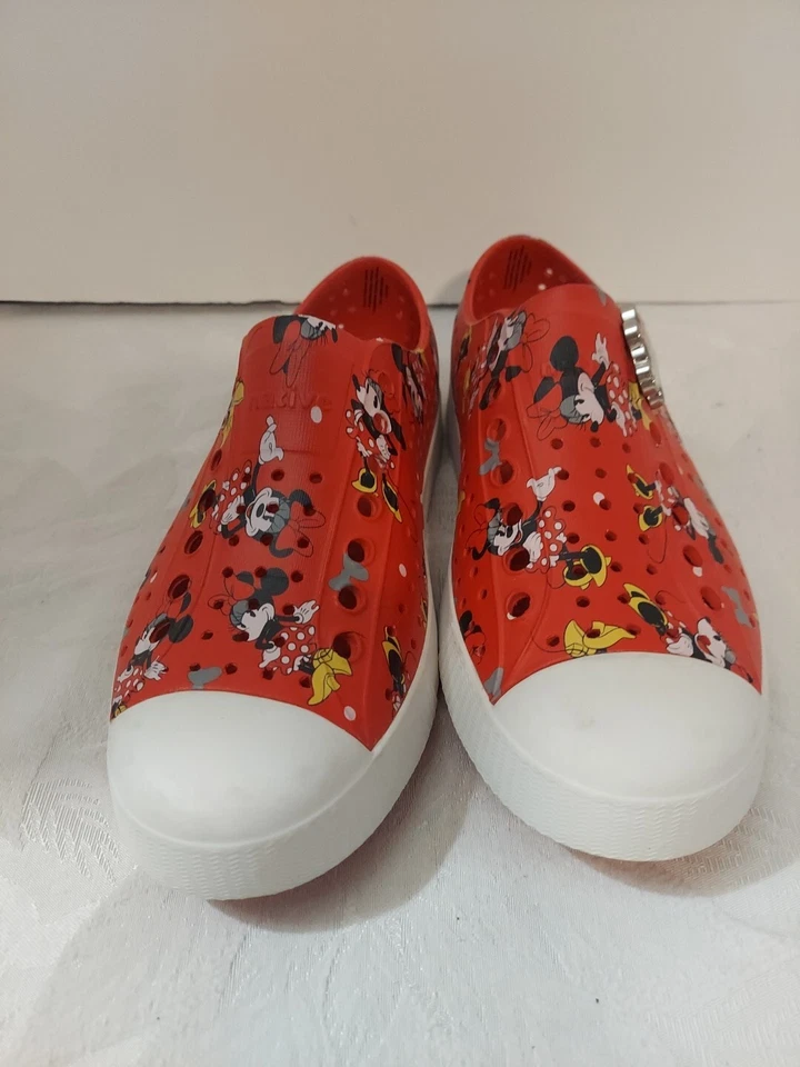 Zapatillas de agua Nativas Disney sin cordones con estampado de Minnie para hombre talla 9 para mujer talla 6 Foto 2 de 4