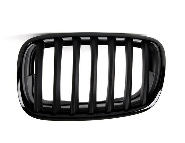 Gitter Grill Vorne Links FÜR BMW X5 E70 M-TECH 2007-2010 Schwarz GlÄNzend-image