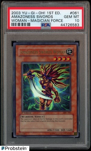 2003 Yu-Gi-Oh! Magician's Force 1st Edition #061 Amazoness Swords Woman PSA 10
