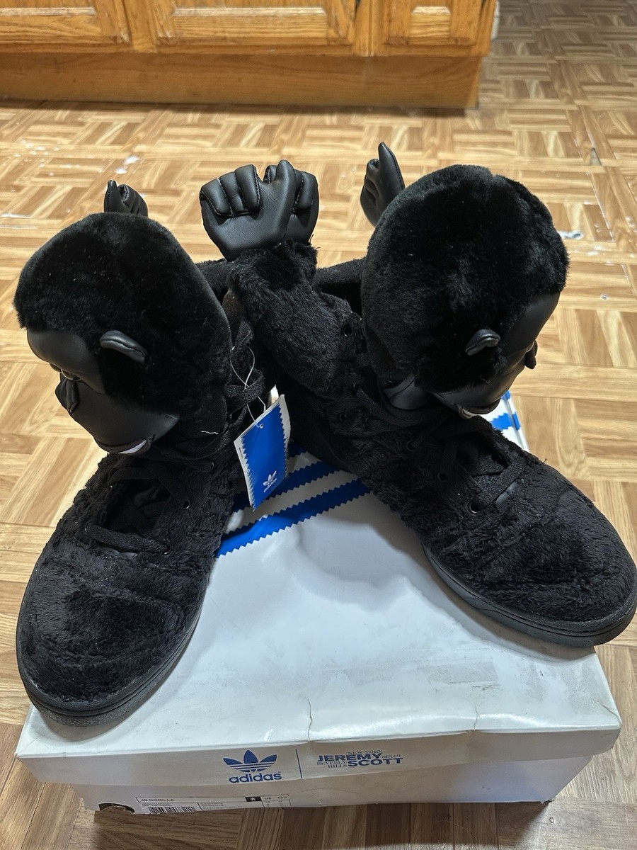 Adidas Jeremy Scott Gorilla JS Black V24424 - RARE SIZE 12.5 - NEW