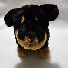 GANZ WEBKINZ Rottweiler Dog Plush Pet Pup Stuffed Animal 8" Toy HM183 NO CODE