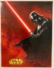Star Wars School/Office: 2005 Animations ROTS Folder Darth Vader-Red