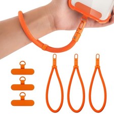 Universal Adjustable Phone Wrist Strap, Wristlet  Hand Cell Phone Orange