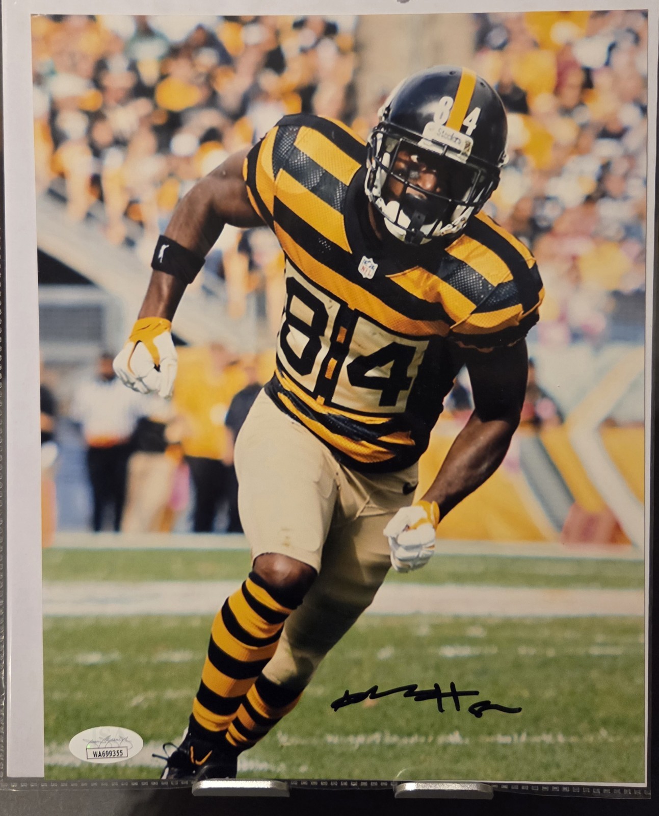 Antonio Brown Autographed Signed Pittsburgh Steelers 8x10 photo COA JSA 