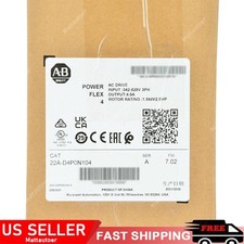 New 2022 AB 22A-D4P0N104 PowerFlex 4 1.5 kW 2 HP AC Drive 22AD4P0N104