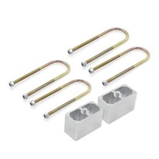 Universal Leaf Spring Lowering Block Kit, 2-1/2" Wide, 5" Long, Zinc 3 Inch