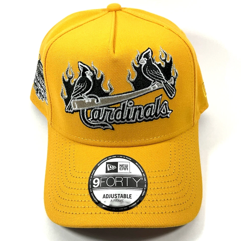 Boné Snapback New Era StL Cardinals Exclusive Yellow Flames 9FORTY A-Frame - Imagem 2 de 4