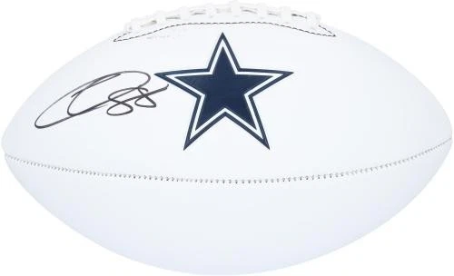 CeeDee Lamb Dallas Cowboys Signed Franklin White Panel Football - Image 2 of 3