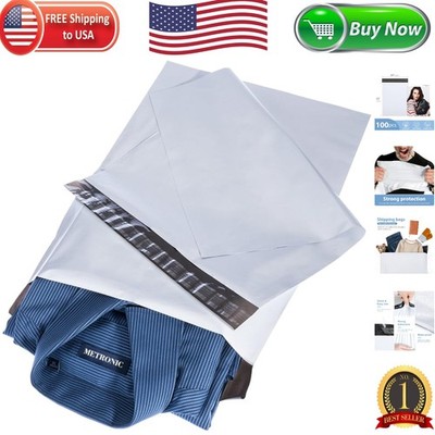 Opaque Poly Mailers 10x13 Inch - 100 Self-Seal Shipping Bags for E-commerce