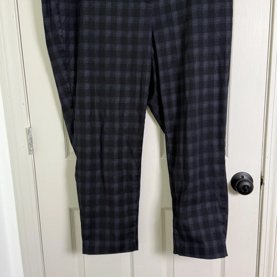 Pantalones Sejour Mujer 20W Negro Cuadros Oficina Carrera Negocios Informales Académicos Foto 3 de 4