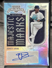 Abner Uribe (AU) - 2025 Panini Crusade Majestic Marks #30 BREWERS